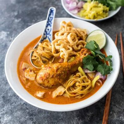  Khao Soi! En Krema Kycklingcurry med en Kryddig Touch från Chiang Mai