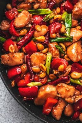  Spicy Kung Pao Chicken: En Varm Kryddig Rhapsody Med Smaker Av Nötter Och Sötsur Limesaft!